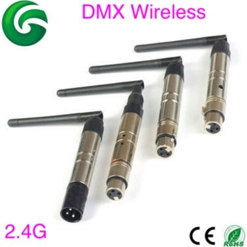 30pcs/lot,Wireless DMX Transmitter / receiver dmx controller 2.4G wireless controller stage light distance 500M