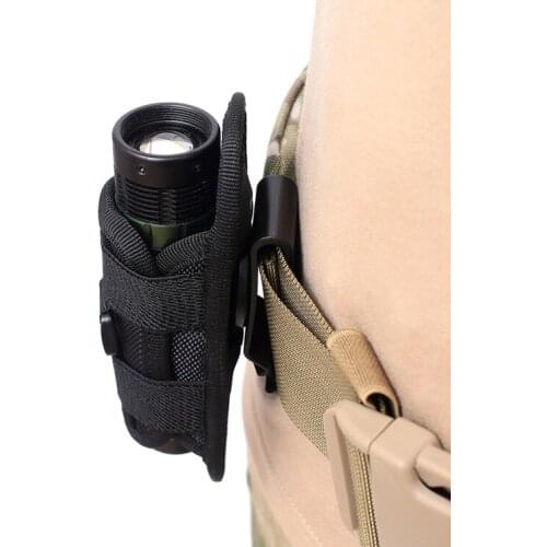 360 Degrees Rotatable For Belt Case Torch Hunting Color LedFlashlight Pouch Cover Flashlight Bags Black Holster