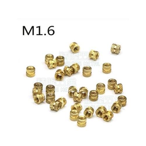 Hardware accessories Precision micro knurled nut small copper nut embedded M1.6