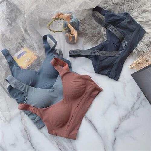 Wriufred Superfine thread quick-drying fabric bralette comfortable skin-friendly and breathable underwear seamless bra plus size