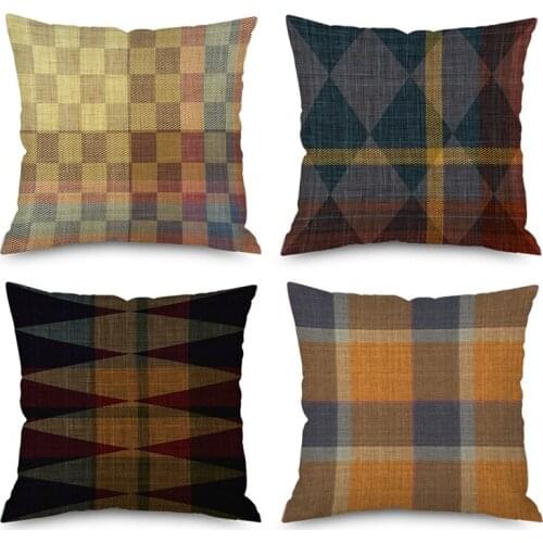 Pillow Case Abstraction Lattice Geometric Pillowcase Soft Cushion Cover Throw Pillows Hotel Garden Cushions Cover