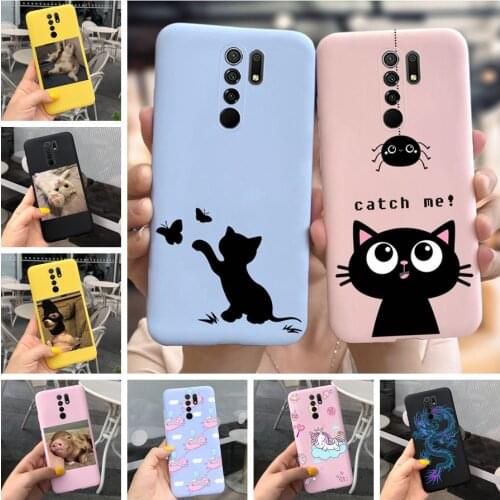 Redmi 9 Case For Xiaomi Redmi 9 Cover 2020 Soft TPU Phone Back Cover Bumper For Xiomi Redmi 9 Global Redmi9 Prime Fundas Cartoon