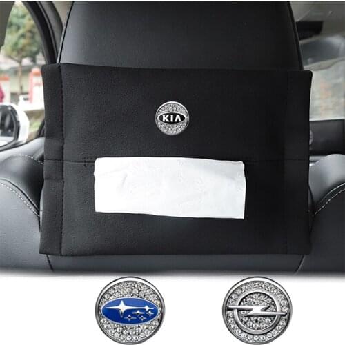 Sun Visor Tissue Box Holder Paper Organizer Hanging Tissue Towel For Nissan Nismo Almera Juke Qashqai X Trail Teana 350Z 370Z