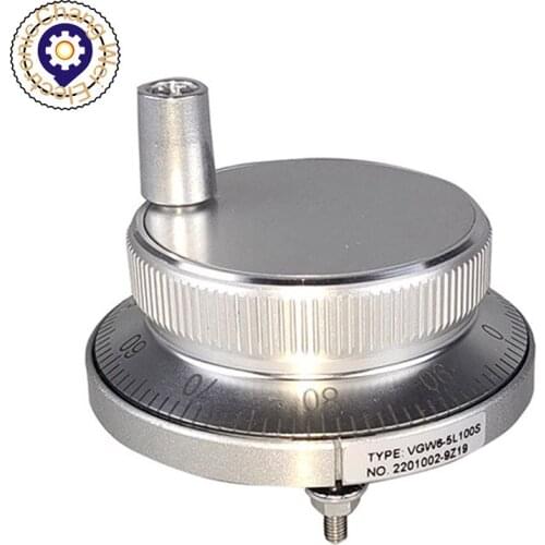 CNC pulse generator handwheel 4 terminal 6 terminal 5V 60mm 100PPR manual pulse generator handwheel rotary encoder electronic