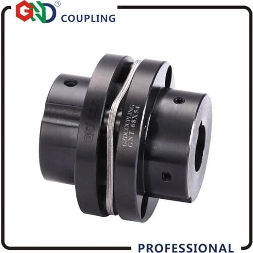 GNT 45# Steel Stepped Single Diaphragm Keyway Series 45# Steel shaft coupling D26mm, L26mm