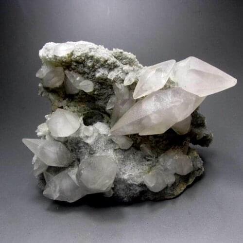 1061g Calcite Cluster on Matrix - crystals and stones healing Mineral specimen Home Decor feng shui decoration