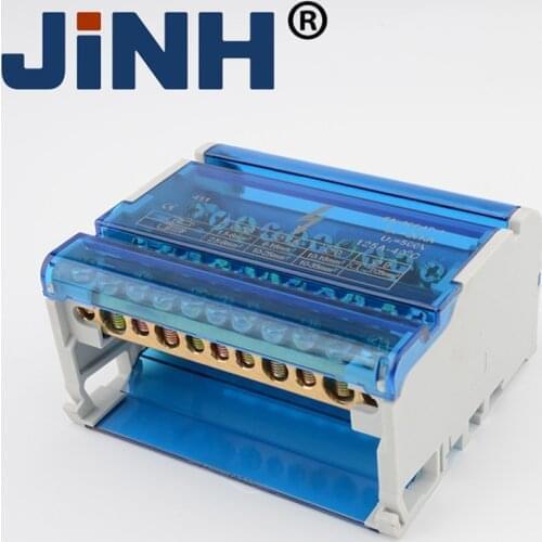 Din Rail Terminal Blocks Cable Terminal Connection Power Universal Electric Wire Junction Box