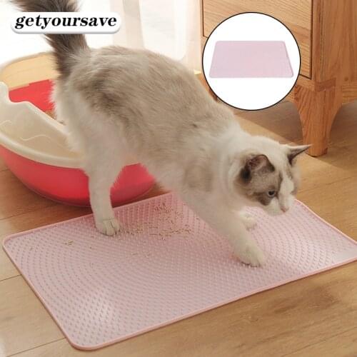 Sandbox Mat for Cats Accessories Cat Litter Pad Silicone Pet Placemat Rub Itchy Waterproof Mat Cat Cushion Cleaning Supplies