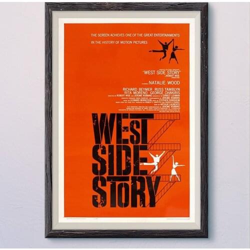 N578 WEST SIDE STORY Vintage Classic Movie Wall Silk Cloth HD Poster Art Home Decoration Gift