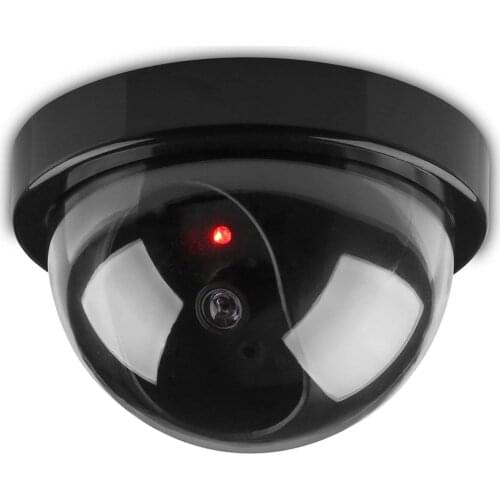 HONTUSEC Dummy Camera Fake Dome Camera CCTV Security Camera Indoor With Flashing Red LED Light Fake Camera CCTV Surveillance