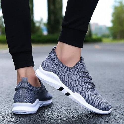 Mens Shoes Summer Brand Fashion Casual Shoes Light and Breathable Mens Sports Shoes Lace-up Outdoor Hiking Mens Shoes