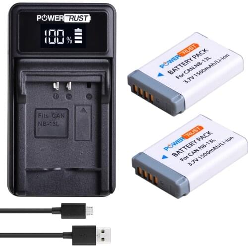 NB-13L NB 13L NB13L Bateria akku + New LED USB Charger for Canon PowerShot G5X G7X G9X G7 X Mark II G9 X,SX620 SX720 SX730 HS