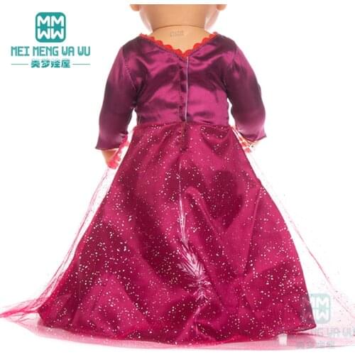 Clothes for doll fit 43cm toy new born doll and 45cm American doll Princess Dress Casual Wear