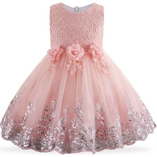 Baby Girl Dress Easter Girl Lace Teenagers Kids Girls Wedding Flower Girl Dress Birthday Party 3-10 Year Girls Summer Tutu Dress