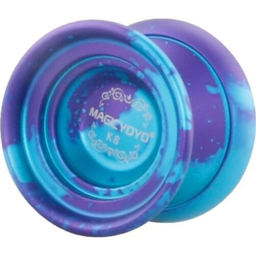K8 Professional Unresponsive Yoyo with 8 Balls Bearing & 1 String - Blue Purple
