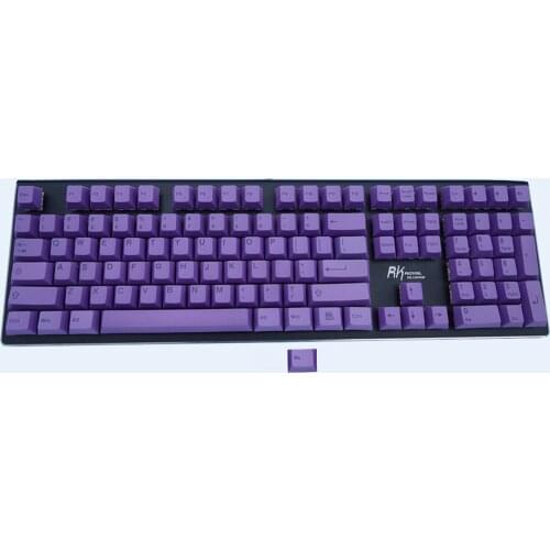 109 Purple Dye-subbed Top Print or Blank Keycaps Cherry Profile Thick PBT ANSI Layout for Cherry MX Switches Mechanical Keyboard