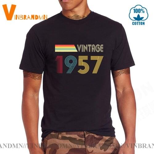Retro 1957 All Original Part T shirt Thanksgiving gift Fathers T-shirt Birthday tshirt Classic Vintage 50s Clothes
