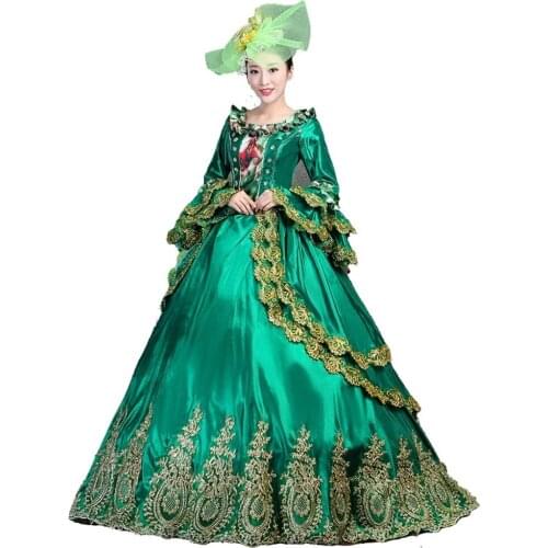 Shakespeare Elegant European Court Clothing Masquerade Stage Performance Dress Annual Meeting Banquet Princess Skirt Woman