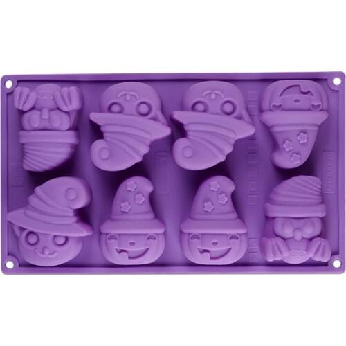 Cake Mold Silicone Halloween Pumpkin Mold Dessert Mousse Random Microwave Safe Cooking Baking Molds K065