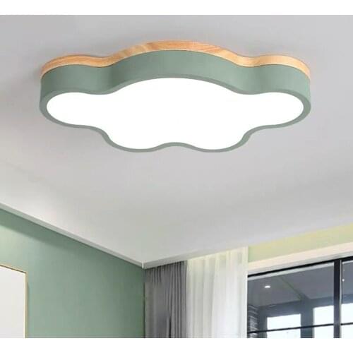Macaron Cloud Led Ceiling Lamp Log Bedroom Lamp Boy Simple Childrens Room Girl Nordic Lamp Creative modern