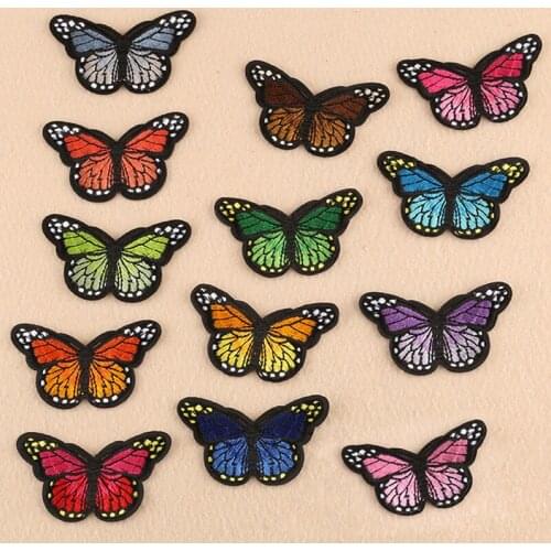 5pcs Lovely Butterfly Patch For Clothing Iron On Patches Applique Garment Badge Sticker Sewing Accessories