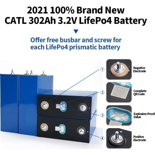In Stock Brand New CATL LIFEPO4 3.2V 302Ah Prismatic Cell Eenergie Storage System