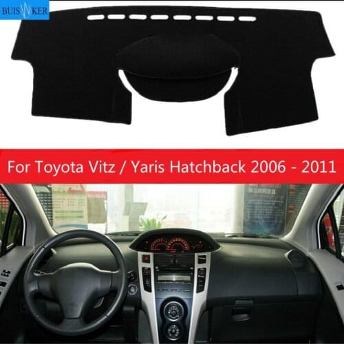 Car Inner Auto Dashboard Cover Dashmat Pad Carpet Sun Shade Dash Board Cover Fit For Toyota Vitz / Yaris Hatchback 2006 - 2011