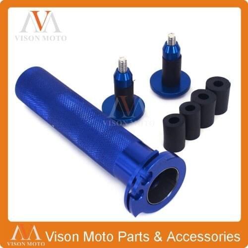 Billet 7/8" 22MM Throttle Clamp Twist Tube & Handlebar Cap Plugs For YAMAHA YZ450F YZF450 2016 2017 WRF400 WR400F 98 99 00 01 02