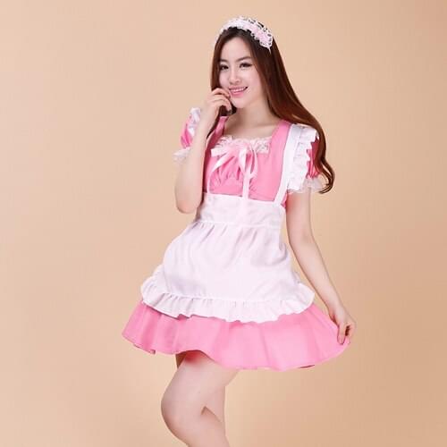 Shanghai Story 8 style anime maid cosplay for women lolita princess girl dress set for Halloween party Game Show costumes