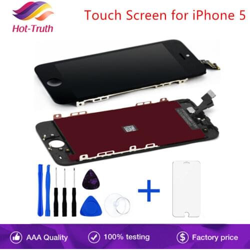 1Pcs LCD Screen Replacement Parts For Apple iPhone 5 LCD A1428 A1429 A1442 Display Touch Screen Digitizer Assembly AAA