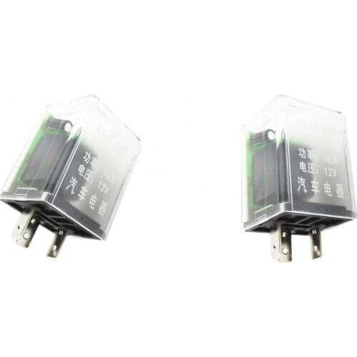 1 Pair 12V 3-Pin LED Flasher Relay for Car Auto Turn Signal Indicator Blinker
