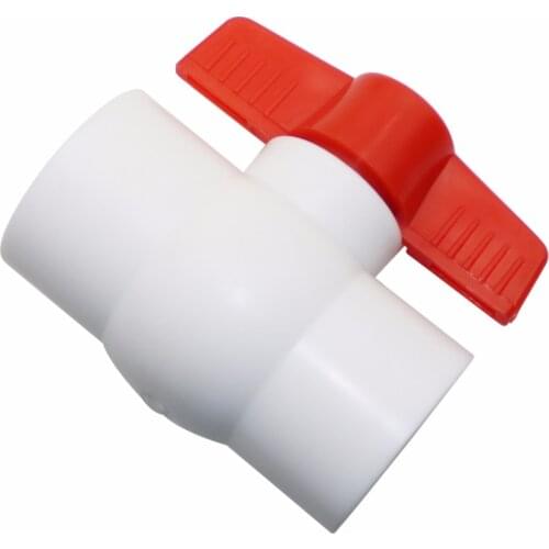 40mm Pipe PVC Ball Valve Waterstop Connectors Water Shut Off Switch Plumbing Fitting Garden Agriculture Irrigation tool 1pc