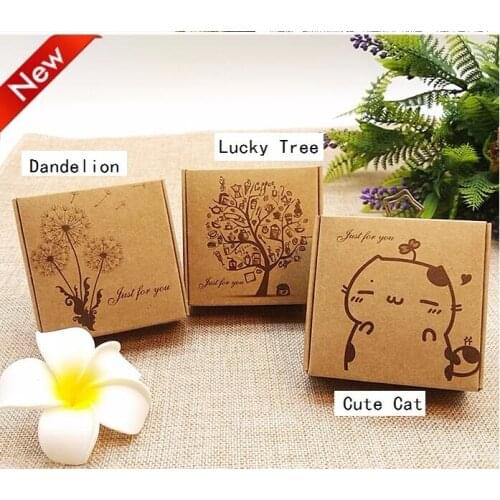 7.5*7.5*3cm kraft soap box/Gift packaging paper box ,wedding party favor brown kraft paper gift boxes,natural craft kraft box