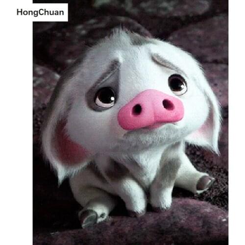 Piggy Diamond Embroidery 5D DIY Diamond Painting Square/Round Diamond Inlaid Rhinestone Picture Mosaic Cross Stitch Gift