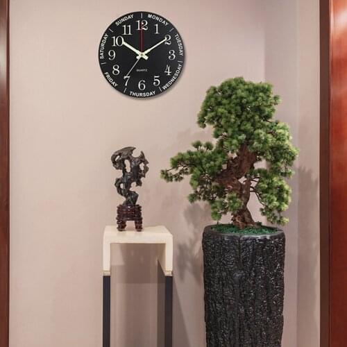Large Luminous Wall Clock Glow In The Dark Non-ticking Retirement Clock