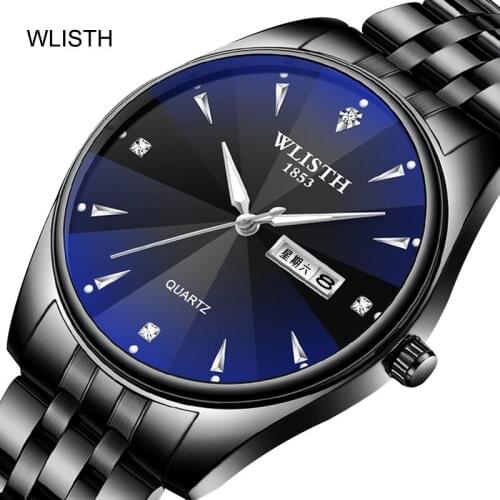 WLISTH Fashion Couple Watches Unique Lovers Watch Minimalism Casual Sport Women Men Clock Waterproof Brand Gifts Reloj Mujer