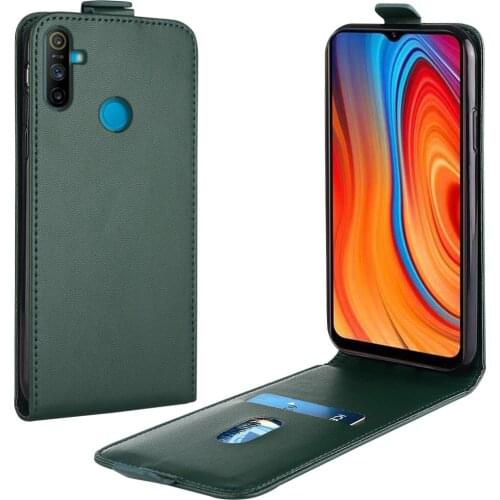Flip Up and Down Leather Case for Realme Narzo 20A Case RMX2027 RMX2020 RMX2021 Vertical Cover for Narzo 20A 20a Case Phone Bag