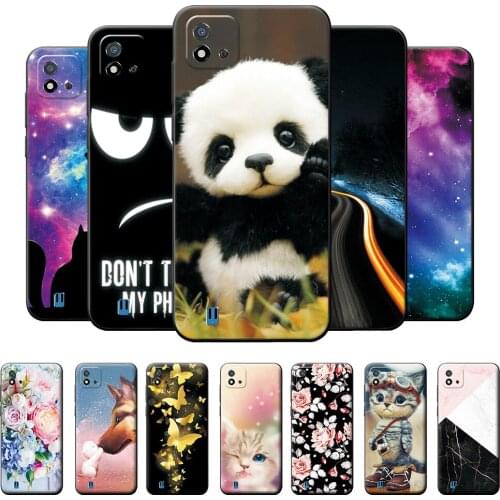 Realme C20 Case For Realme C20 Cool Fashion Back Cover Silicone Phone Case For OPPO Realme C20 c20 Cute Panda Protective Bumper