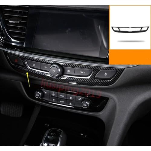 For Buick Regal 2017-2018 Carbon Fiber style Dashboard Air Vent Outlet Cover Trim 1pcs