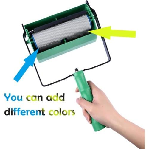 Two-color Decoration Paint Painting Machine For 7 Inch Wall Roller Brush Tool D0AC