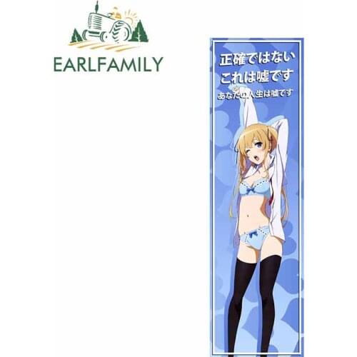 EARLFAMILY 15cm x 4.7cm Car Slap - RAILWARS Sticker Japanese Anime Girl Decal JDM Racing Helmet Motorcycle Car Stickers