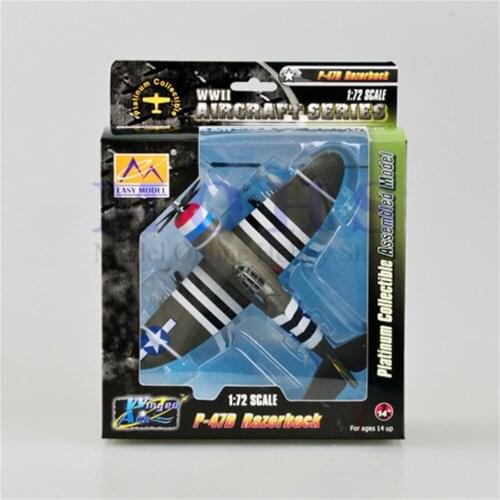 EASY MODEL 36423 1/72 Assembled Model Scale P - 47D Finished Model Airplane Scale Aircraft Warbird RAZERBACK P 47 P47D