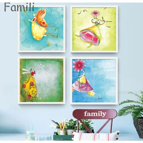 Famili Wall Watercolor Paintings