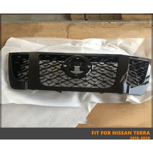 Good Quality ABS Front Middle Grill Racing Grills Matt&Gloss Black Fit For Nissan Terra 2018-2020