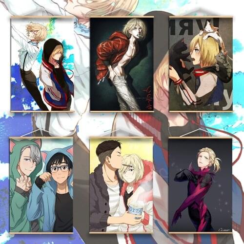 Canvas Painting Wall Art Yuri on Ice Victor Nikiforov Anime Manga Posters and Prints Home Decoration Pictures Room Decor Gift