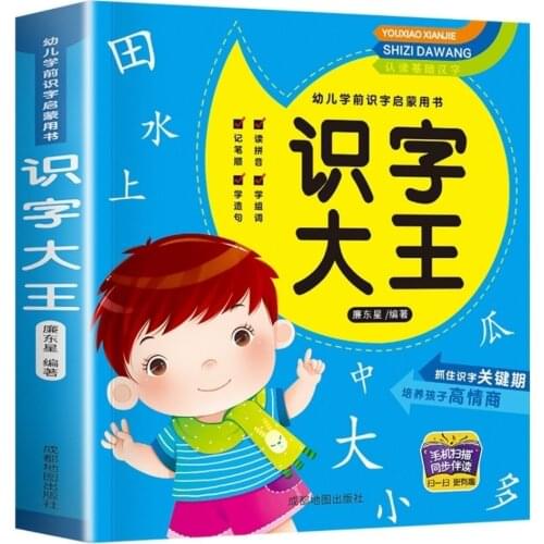 Chinese Children Look At the Books Preschool Learning Chinese Characters Kids Version Enlightenment Early Education Book