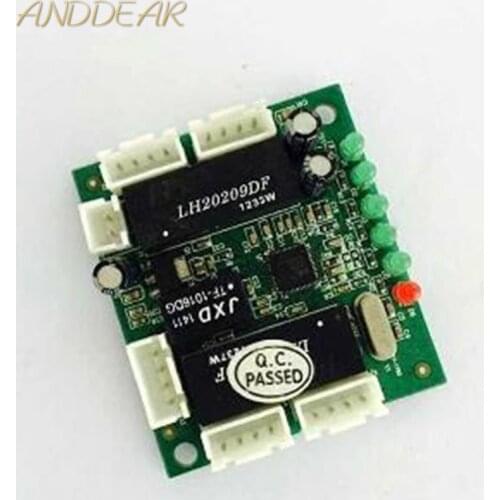 Mini module design ethernet switch circuit board for ethernet switch module 10/100mbps 5/8 port PCBA board OEM Motherboard