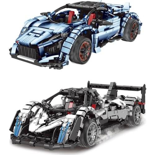 XB21001-21002 Racing model Assembled Building Blocks Remote Control Vehicle Model Bricks Toys for Boys Birthday Gift
