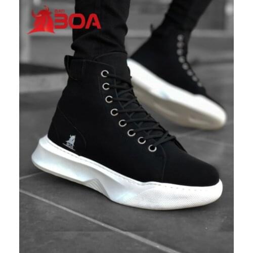 BOA Laced Sneakers Winter White High Bottom Half Ankle Boot Men 'S Ankle Boots Rain Boots Casual Walking Breathable