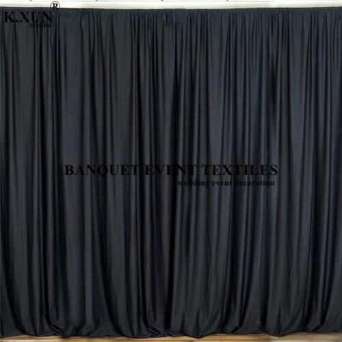 Poly Wedding Backdrop Curtain Stage Background Event Party Backdrops Photo Booth Decoration